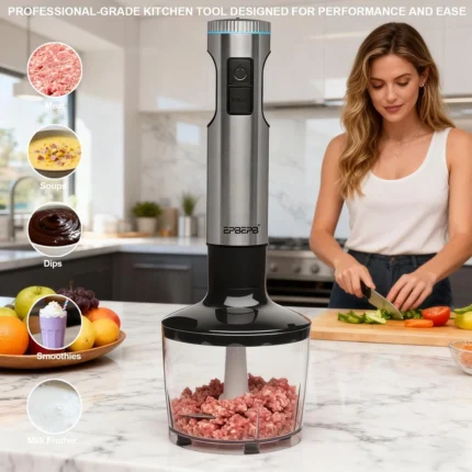Stainless Steel Immersion Blender Kit
