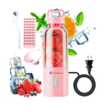 Pink 500ml USB Rechargeable Blender