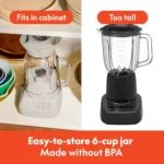 500W Power Blender with Glass Jar