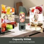 Green USB Rechargeable Smoothie Blender
