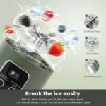 Green USB Rechargeable Smoothie Blender
