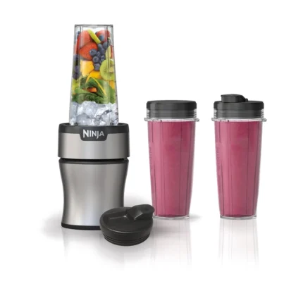 Compact Blender with Two Travel Cups