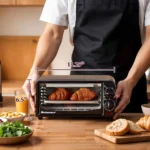 Compact Black Toaster Oven