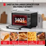 34QT Large Capacity Air Fryer Oven