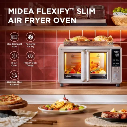 8-in-1 Stainless Steel Air Fryer Oven