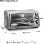 Roll-Top Door Toaster Oven